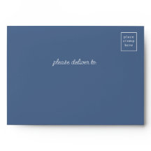 Envelope Dusty Blue Wedding