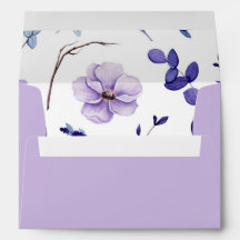 Envelope Floral de Lavanda Violeta