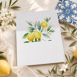 Envelope Floral de Limão Mediterrâneo