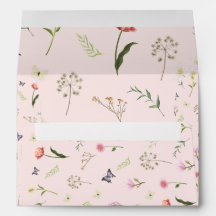 Envelope Floral para Chá de Bebê – Corresponde ao