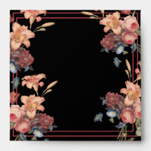 Envelope Floral Vintage