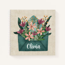 Envelope Personalizado De Aquarela Com Flores