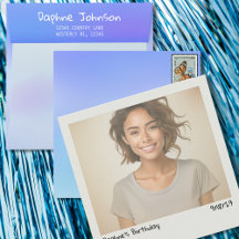 Envelope Personalizado Gradiente Azul Nublado