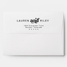 Envelope Pré-Endereçado De Casamento Retroativo