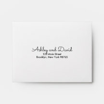 Envelope Rustic Elegant Return Address