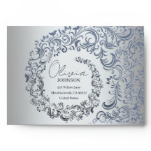 Envelope Silver Moderno de Luxo Elegante