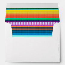 Envelope Stripe Mexicano Multicolor Fiesta