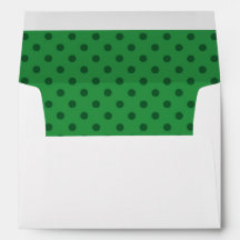Envelope verde das bolinhas