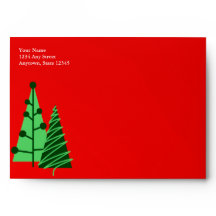 Envelopes de Cartão Saudação de Natal Vermelho com