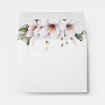 Envelopes de Cartões de agradecimentos Floral Bran