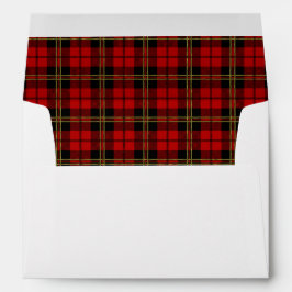Envelopes de Casamento Brodie Red Tartan