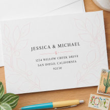 Envelopes de casamento personalizados | Design de 