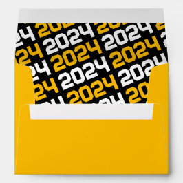 Envelopes de graduação Dourados e pretos