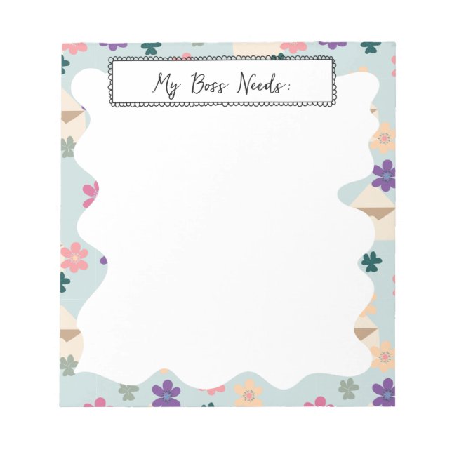 Envelopes Floral Elegantes com Bloco de Notas de T (Frente)