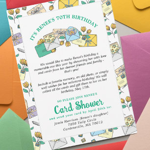 Envelopes Fofos Chuva de Cartões pelo Correio Aniv