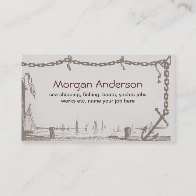 envia os barcos que pescam o cartão de visita do (Frente)