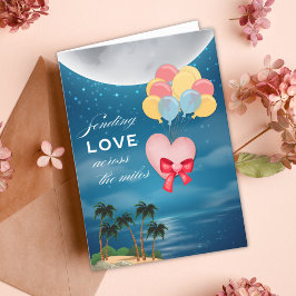 Enviando amor através do cartão de saudação Miles