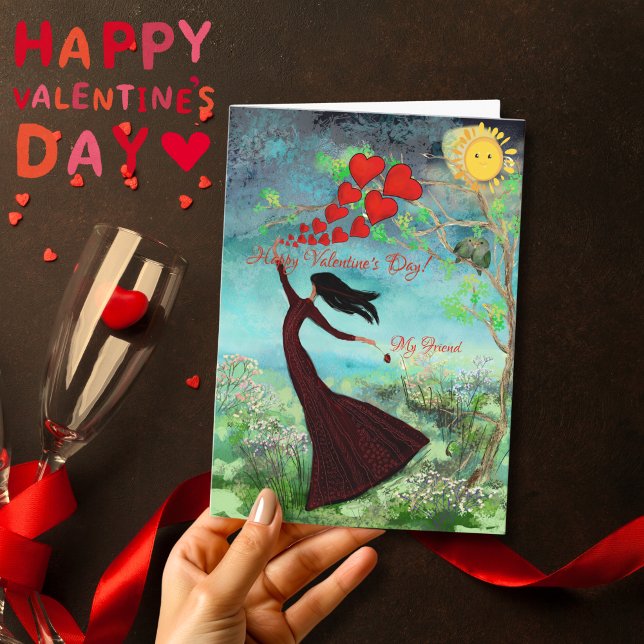 Enviando cartão de corações do Dia dos Namorados (Sending Valentine's hearts Card)