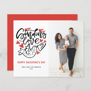 Enviando Cartão de Dia de os namorados de Caligraf