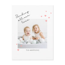 Enviando cartão postal de foto do Dia de os namora