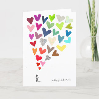 Enviando muito cartão de amor para você