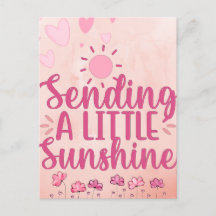 Enviando um cartão postal Um pouco de Sol