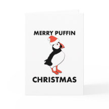 Enviar Cartões de Natal Puffin de Feliz neste Feri