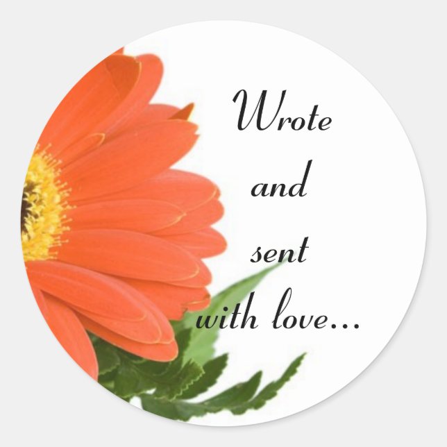 Enviar com o adesivo de envelope do amor (Frente)