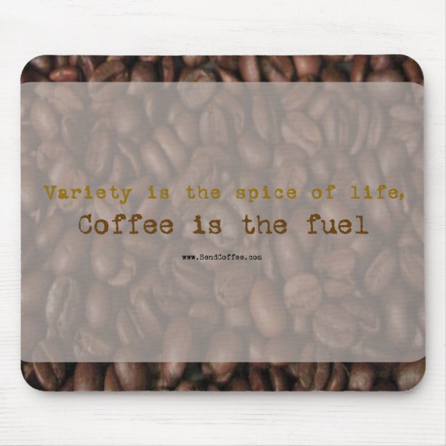 Enviar slogan do Café - mousepad (Frente)