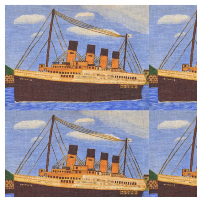 Enviar tecido de algodão Titanic (Detalhe)