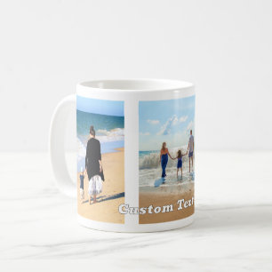 Envie Sua Colagem de Fotos Caneca de Café Adiciona