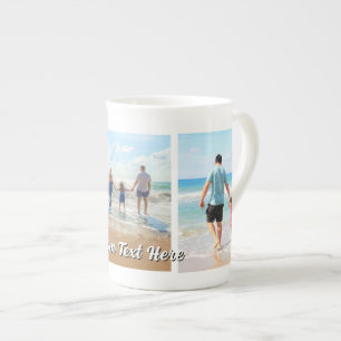 Envie Sua Colagem de Fotos Caneca de Porcelana Adi