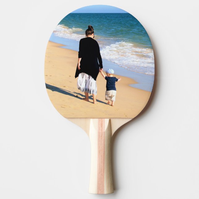 Envie Sua Foto Raquete de Ping Pong Personalizada (Frente)