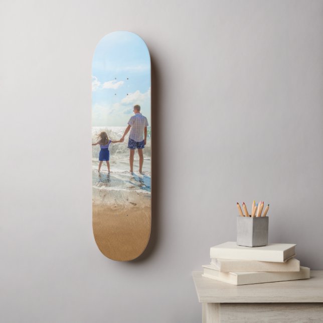 Envie Sua Foto Skate Personalizado Presente (Arte de parede)