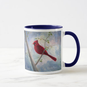 envoltório cardinal em torno da caneca