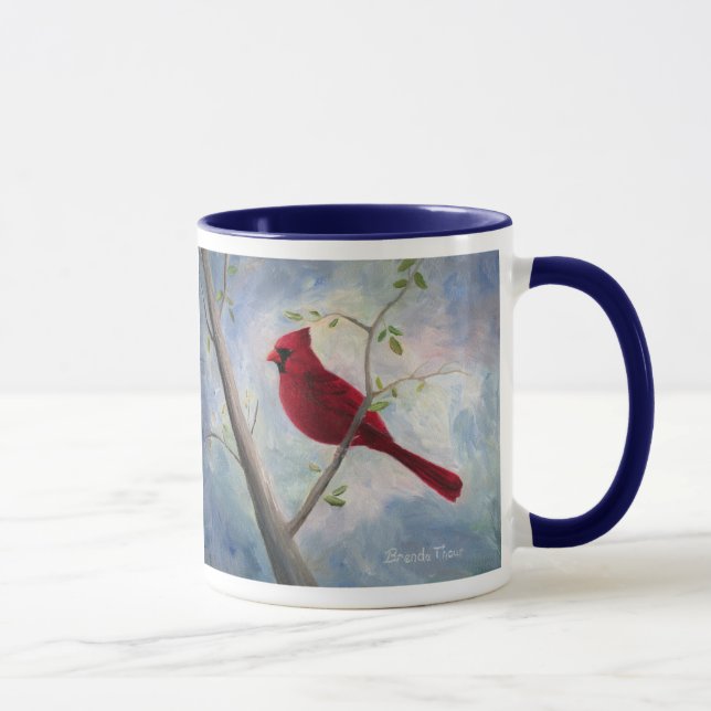 envoltório cardinal em torno da caneca (Direita)