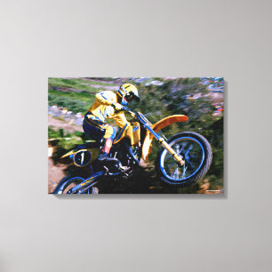 Envoltório das canvas do motocross - marque