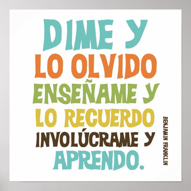 Envolva-me Poster de citação inspiracional (Frente)