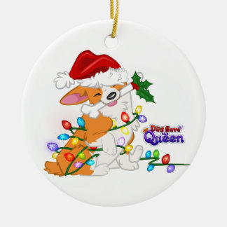 Envolvido acima no ornamento dos feriados