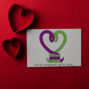 Envolvido Em Seu Cartão De Posto De Amor