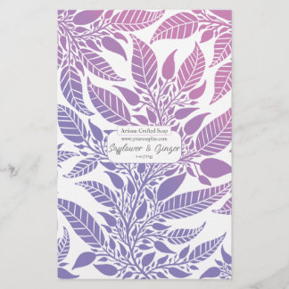 Envolvimento Colorido de Sabão de Folha Roxo e Ros