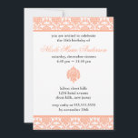 Enxaguem 16 Convites Doce<br><div class="desc">Lindos Convites de festas Doce Dezesseis ou Quinceanera apresentando uma delicada cor damasco rosa. 
 Design de Art Mujka</div>