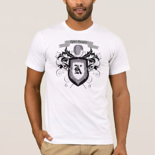 Epee que cerca o t-shirt de homens brancos da