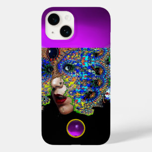 EPHEMERAL, BELEZA COM Gem Ametista Roxo MÁSCARA 
