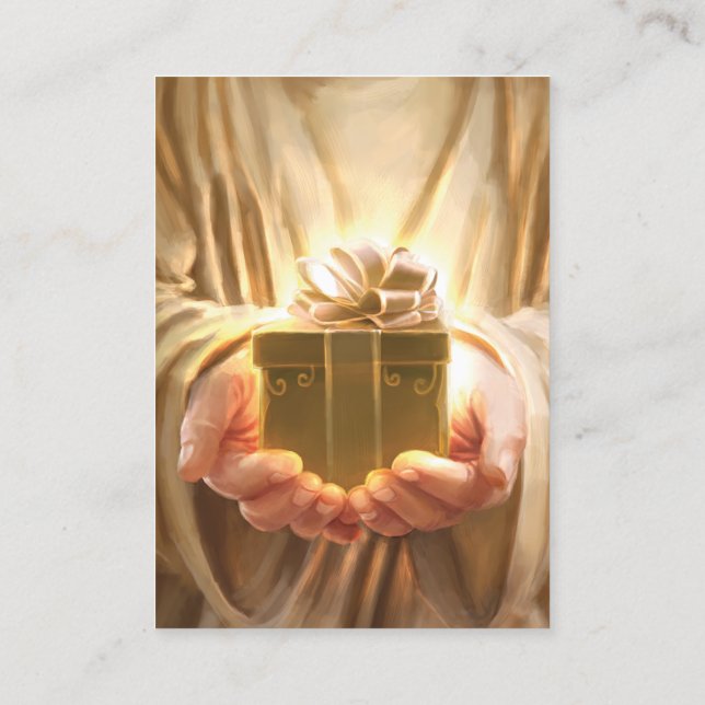 Ephesianos 2:8-9 Cartões KJV (Verso)