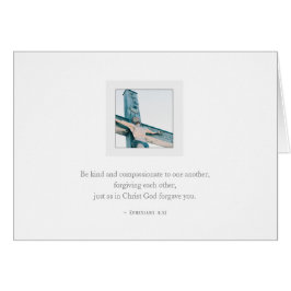 Ephesianos de Cartão 4:32 Verso Jesus Elegante Edi