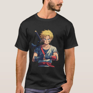 Epic Anime Warrior T-Shirt - Estilo De Lâmina Elét
