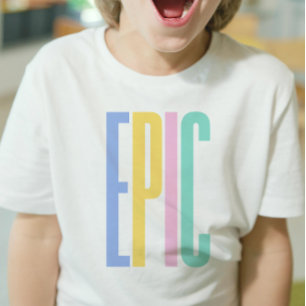 EPIC - Boys T-Shirt com texto colorido   DP7Art