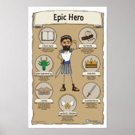 Epic Hero Classroom Poster - Fundo branco
