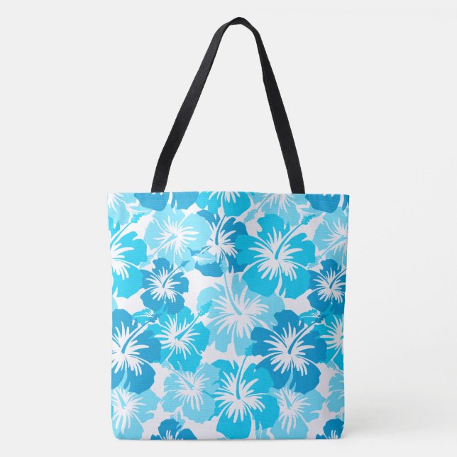 Epic Hibiscus Hawaiian Floral Bolsa de praia Aloha (Frente)